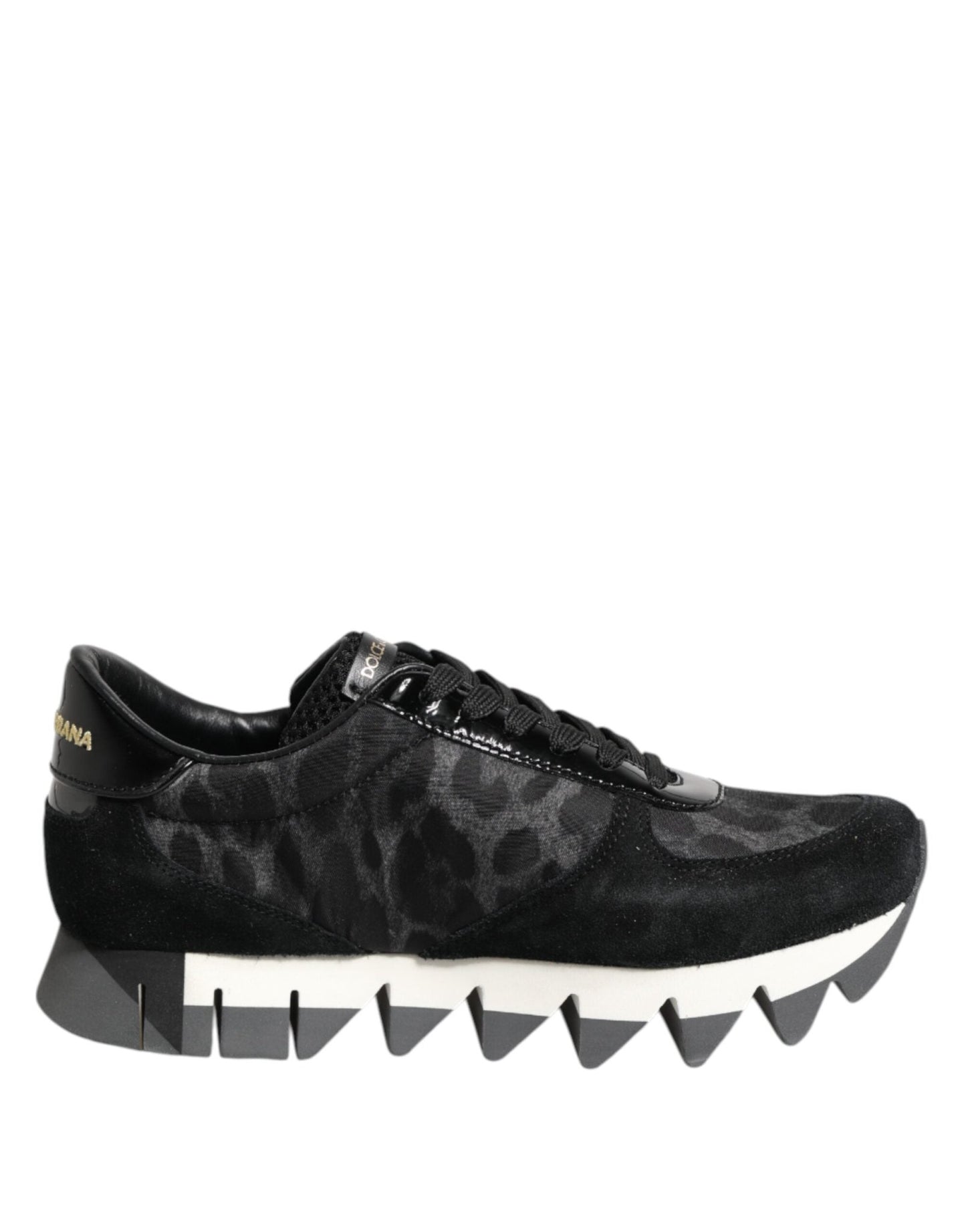 Dolce & Gabbana Black Gray Leopard Low Top Sneakers Shoes – EU36.5/US6 par Dolce & Gabbana | Disponible sur Sandy Store ByNet