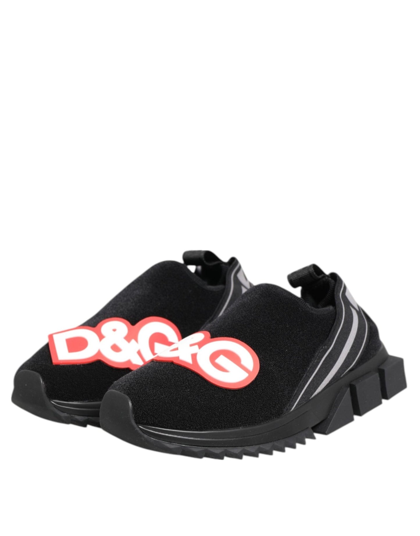 Dolce & Gabbana Black Grey Slip On Sorrento Sneakers Shoes – EU37/US6.5 par Dolce & Gabbana | Disponible sur Sandy Store ByNet