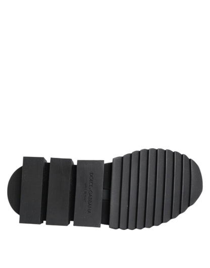 Dolce & Gabbana Black Grey Slip On Sorrento Sneakers Shoes – EU37/US6.5 par Dolce & Gabbana | Disponible sur Sandy Store ByNet