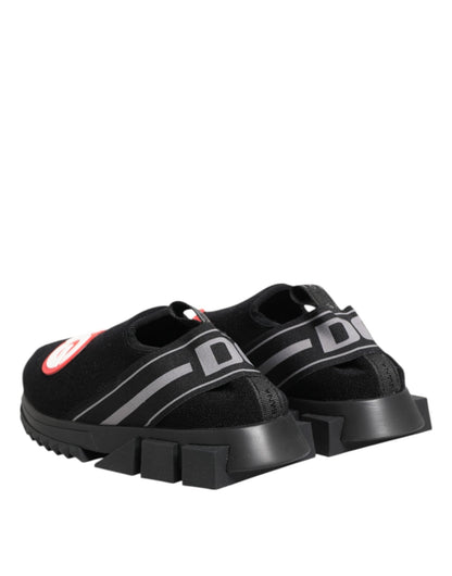 Dolce & Gabbana Black Grey Slip On Sorrento Sneakers Shoes – EU37/US6.5 par Dolce & Gabbana | Disponible sur Sandy Store ByNet