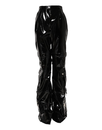 Dolce & Gabbana Black High Waist Cargo Bootcut Pants – IT40|S par Dolce & Gabbana | Disponible sur Sandy Store ByNet