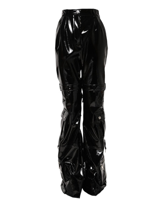 Dolce & Gabbana Black High Waist Cargo Bootcut Pants – IT40|S par Dolce & Gabbana | Disponible sur Sandy Store ByNet