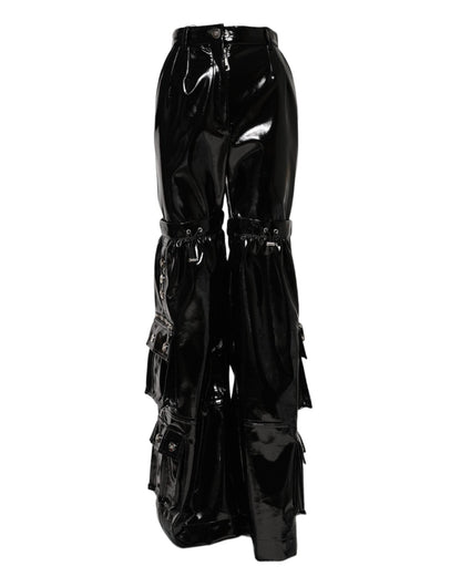 Dolce & Gabbana Black High Waist Cargo Bootcut Pants – IT40|S par Dolce & Gabbana | Disponible sur Sandy Store ByNet