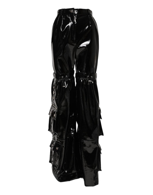 Dolce & Gabbana Black High Waist Cargo Bootcut Pants – IT40|S par Dolce & Gabbana | Disponible sur Sandy Store ByNet