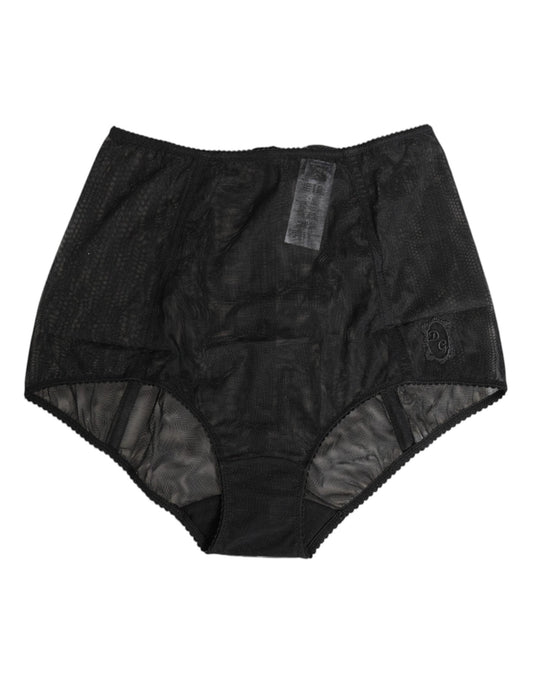 Dolce & Gabbana Black High Waist Mesh Sheer Shapewear Underwear – IT2 | S par Dolce & Gabbana | Disponible sur Sandy Store ByNet
