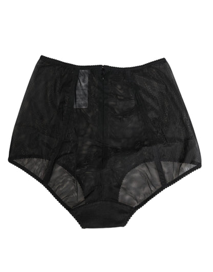 Dolce & Gabbana Black High Waist Mesh Sheer Shapewear Underwear – IT2 | S par Dolce & Gabbana | Disponible sur Sandy Store ByNet