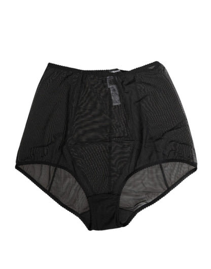 Dolce & Gabbana Black High Waist Mesh Sheer Shapewear Underwear – IT2 | S par Dolce & Gabbana | Disponible sur Sandy Store ByNet