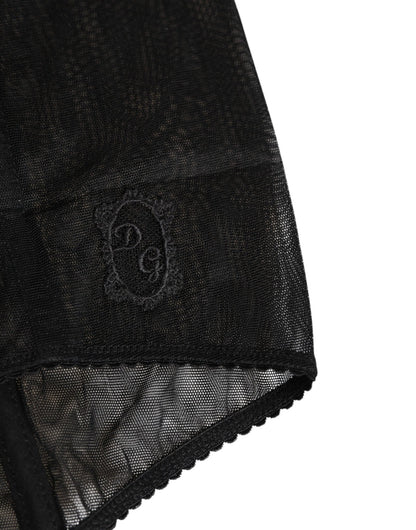 Dolce & Gabbana Black High Waist Mesh Sheer Shapewear Underwear – IT2 | S par Dolce & Gabbana | Disponible sur Sandy Store ByNet