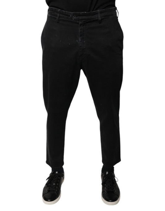 Dolce & Gabbana Black HOUSTON Men Cropped Denim Jeans – W33 par Dolce & Gabbana | Disponible sur Sandy Store ByNet