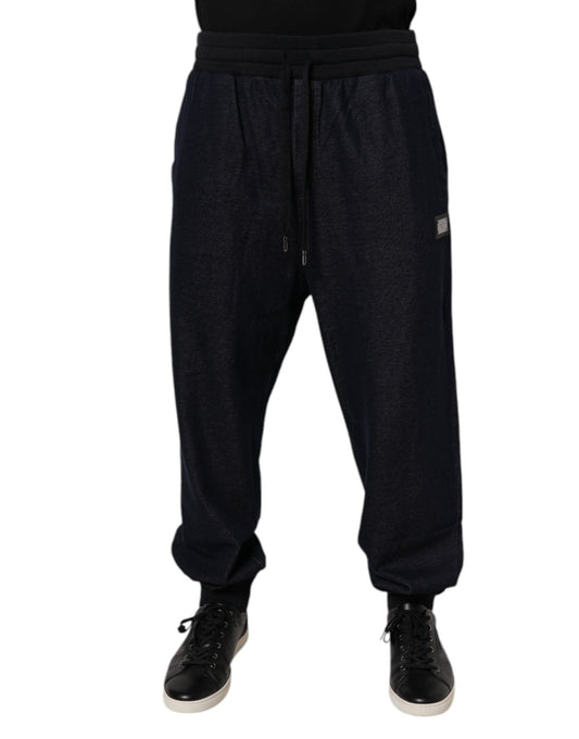 Dolce & Gabbana Black Jacquard Cotton Jogger Sweatpants Pants – IT54 | XL par Dolce & Gabbana | Disponible sur Sandy Store ByNet