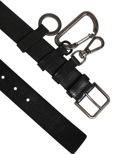 Dolce & Gabbana Black Key Ring Clip Attachments Buckle Belt – 90 cm / 36 Inches par Dolce & Gabbana | Disponible sur Sandy Store ByNet