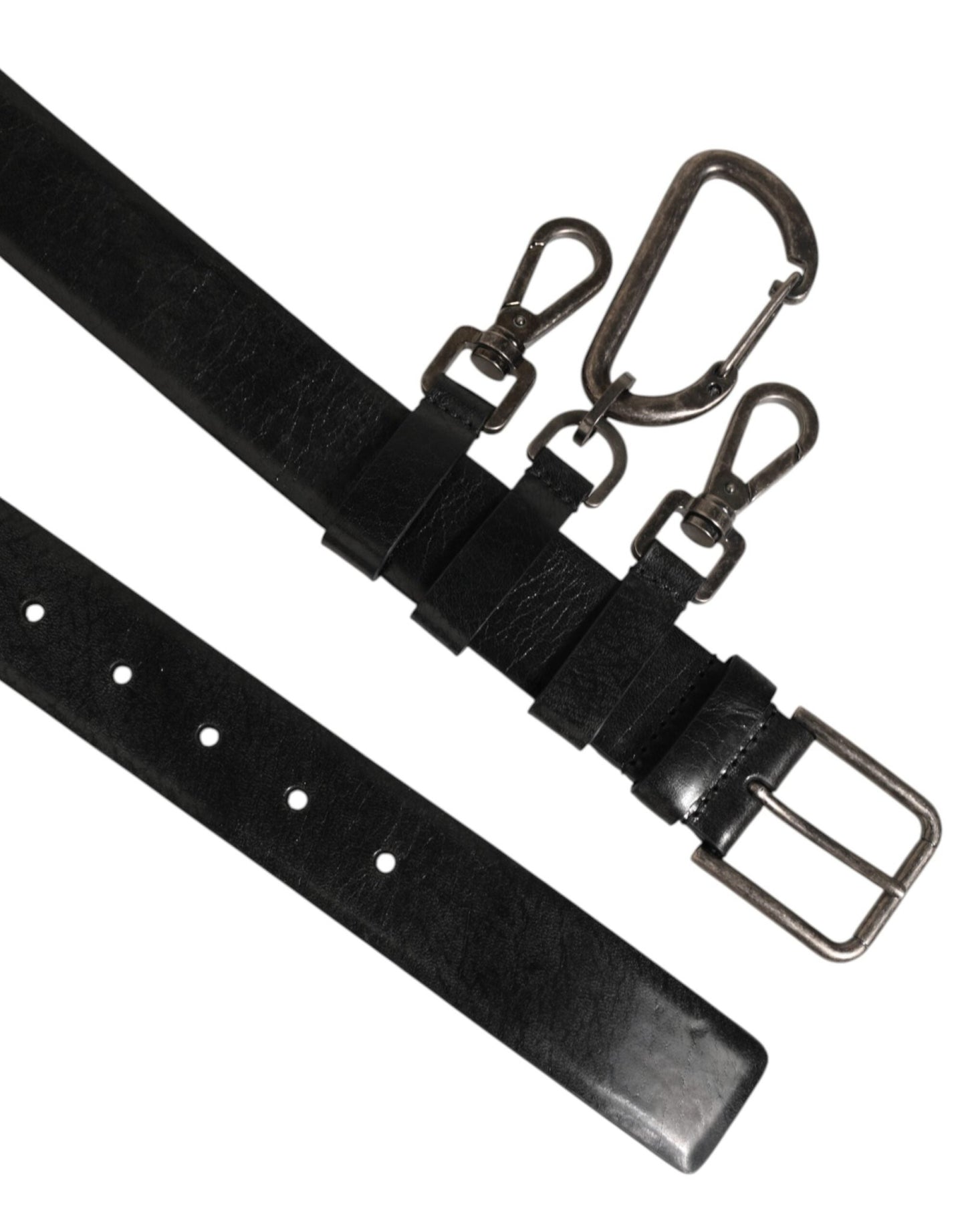 Dolce & Gabbana Black Key Ring Clip Attachments Buckle Belt – 90 cm / 36 Inches par Dolce & Gabbana | Disponible sur Sandy Store ByNet