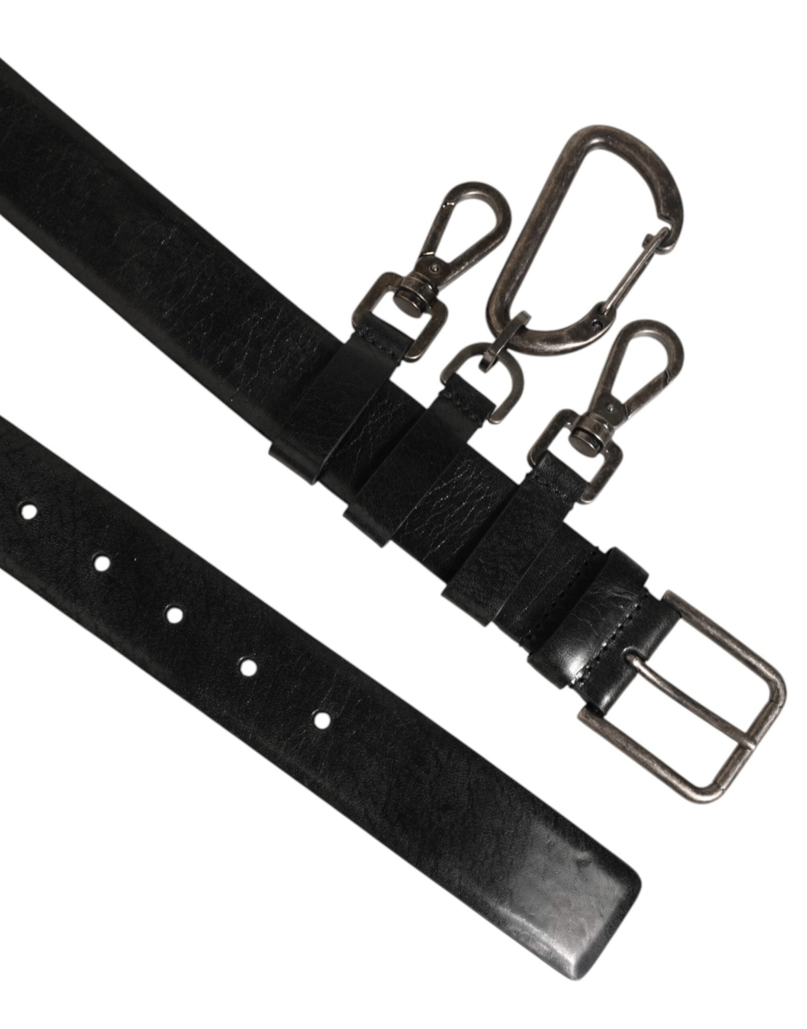 Dolce & Gabbana Black Key Ring Clip Attachments Buckle Belt – 90 cm / 36 Inches par Dolce & Gabbana | Disponible sur Sandy Store ByNet
