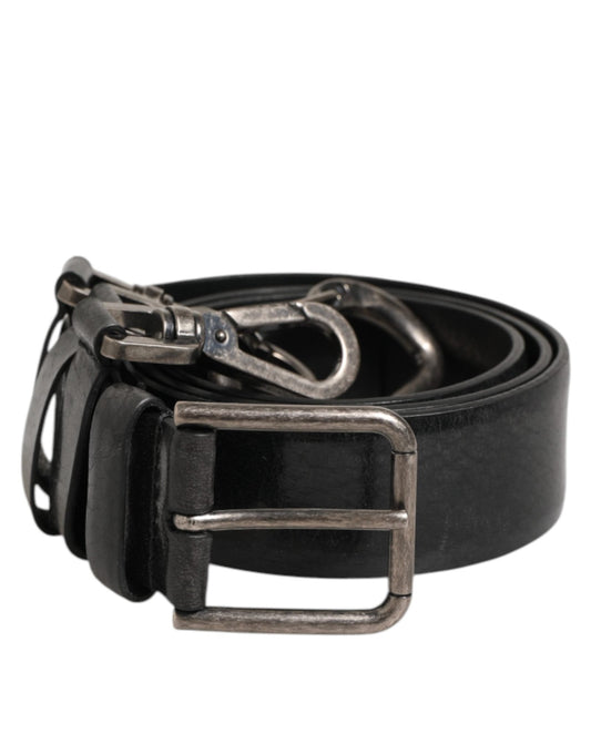 Dolce & Gabbana Black Key Ring Clip Attachments Buckle Belt – 90 cm / 36 Inches par Dolce & Gabbana | Disponible sur Sandy Store ByNet