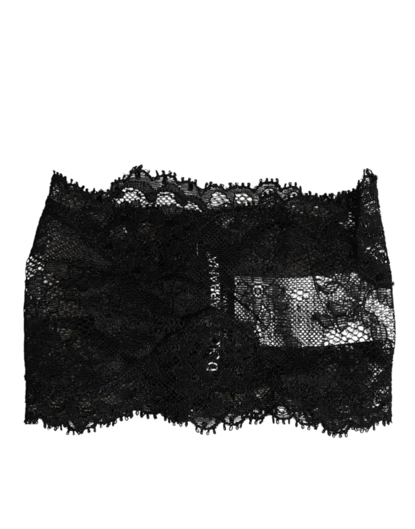 Dolce & Gabbana Black Lace Bandeau Bustier Top Sheer Stretch Underwear – S par Dolce & Gabbana | Disponible sur Sandy Store ByNet