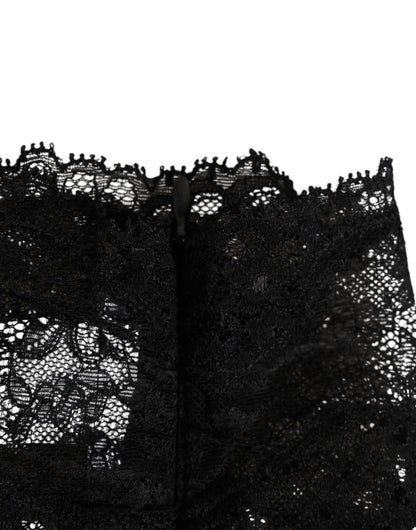 Dolce & Gabbana Black Lace Bandeau Bustier Top Sheer Stretch Underwear – S par Dolce & Gabbana | Disponible sur Sandy Store ByNet