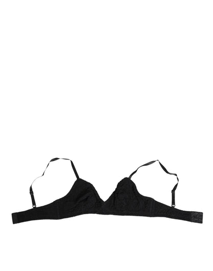 Dolce & Gabbana Black Lace Triangle Bralette Wireless Underwear – IT2 | S par Dolce & Gabbana | Disponible sur Sandy Store ByNet