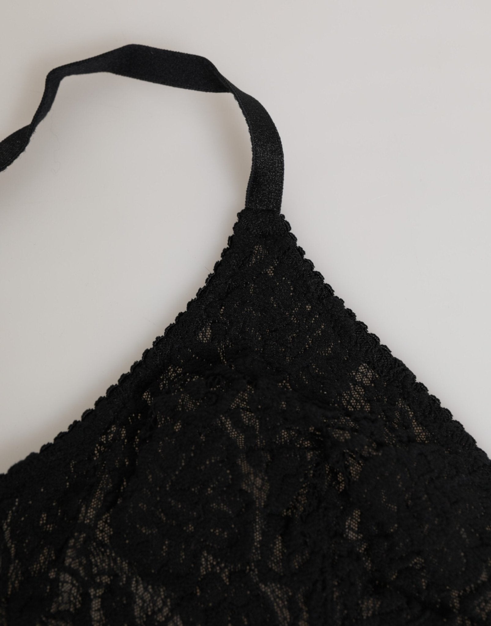 Dolce & Gabbana Black Lace Triangle Bralette Wireless Underwear – IT2 | S par Dolce & Gabbana | Disponible sur Sandy Store ByNet