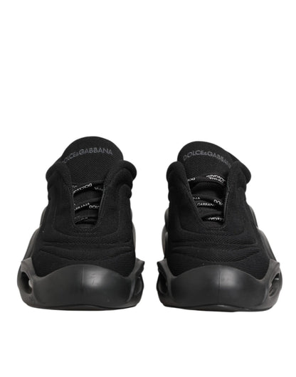 Dolce & Gabbana Black Lace Up Wave Low Top Men Sneaker Shoes – EU44/US11 par Dolce & Gabbana | Disponible sur Sandy Store ByNet