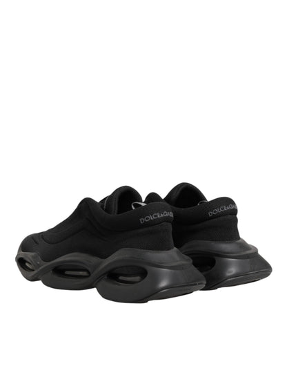 Dolce & Gabbana Black Lace Up Wave Low Top Men Sneaker Shoes – EU44/US11 par Dolce & Gabbana | Disponible sur Sandy Store ByNet