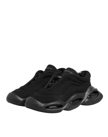 Dolce & Gabbana Black Lace Up Wave Low Top Men Sneaker Shoes – EU44/US11 par Dolce & Gabbana | Disponible sur Sandy Store ByNet