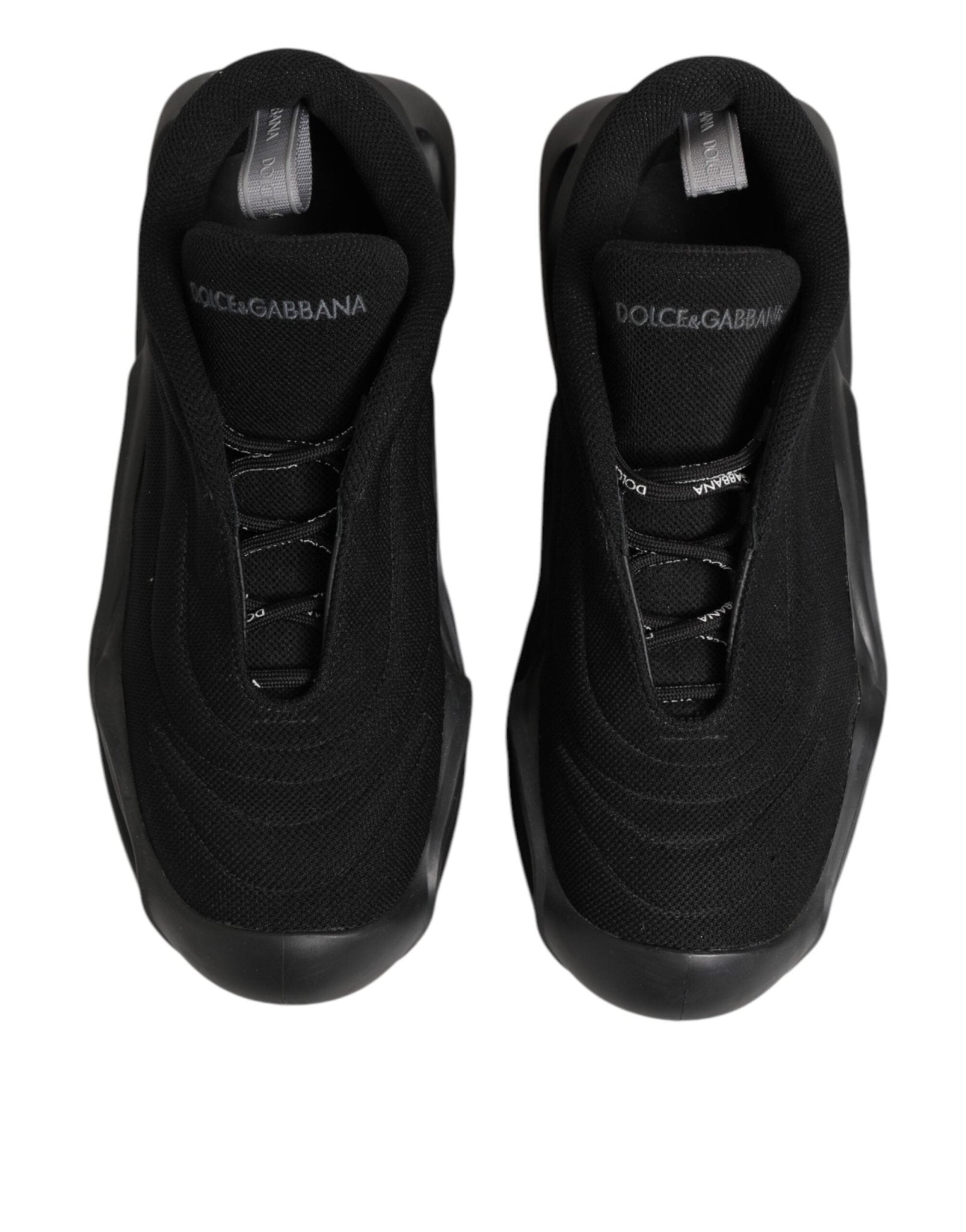 Dolce & Gabbana Black Lace Up Wave Low Top Men Sneaker Shoes – EU44/US11 par Dolce & Gabbana | Disponible sur Sandy Store ByNet