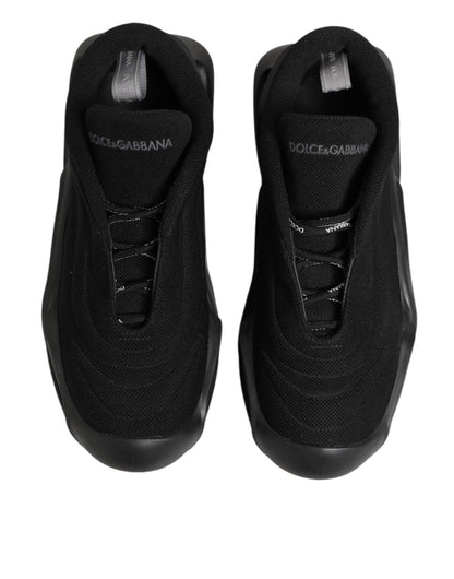 Dolce & Gabbana Black Lace Up Wave Low Top Men Sneaker Shoes – EU44/US11 par Dolce & Gabbana | Disponible sur Sandy Store ByNet