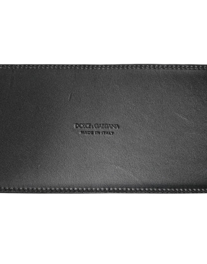 Dolce & Gabbana Black Leather 4 - Strap Metal Multi - Buckle Belt – 90 cm / 36 Inches par Dolce & Gabbana | Disponible sur Sandy Store ByNet