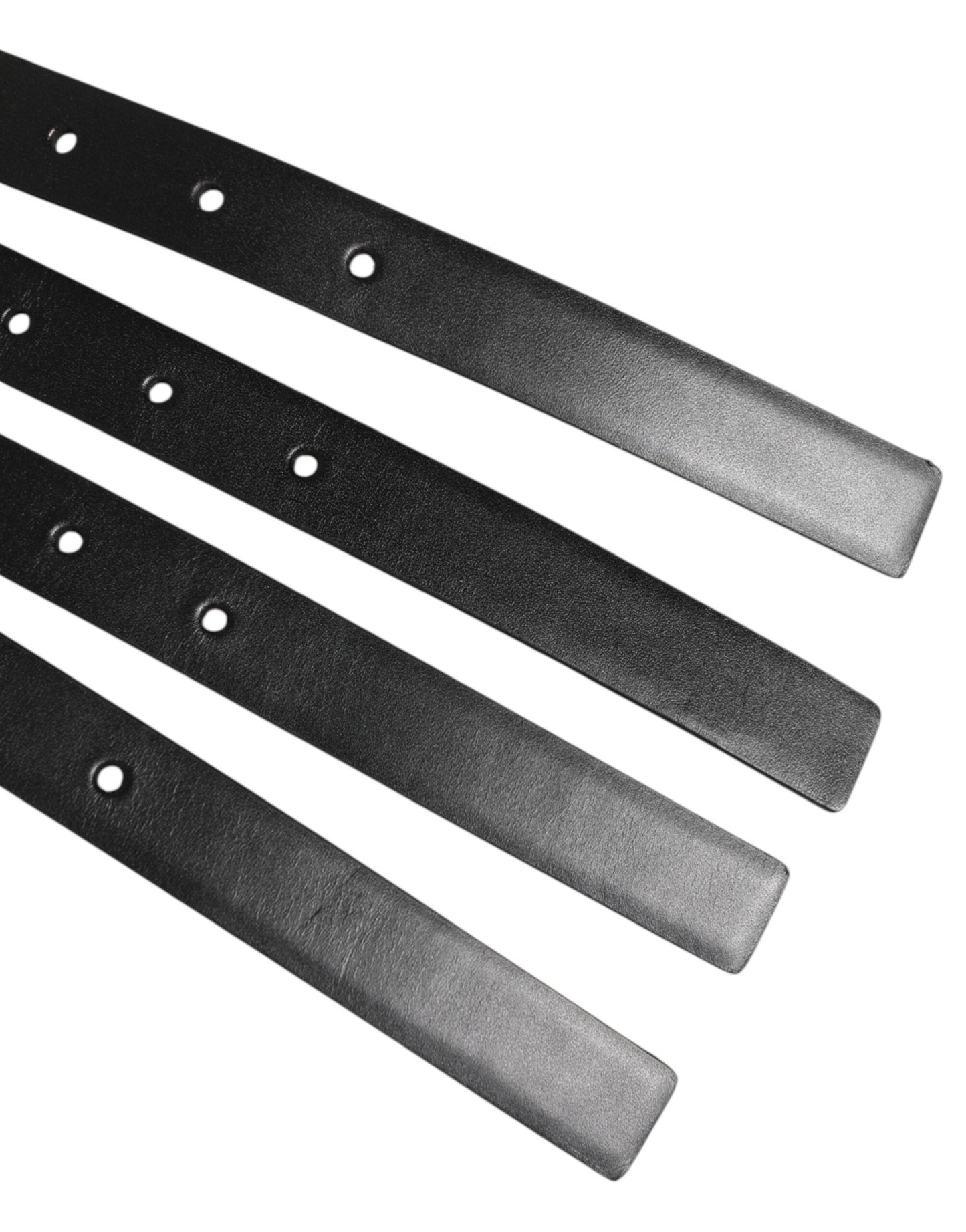 Dolce & Gabbana Black Leather 4 - Strap Metal Multi - Buckle Belt – 90 cm / 36 Inches par Dolce & Gabbana | Disponible sur Sandy Store ByNet