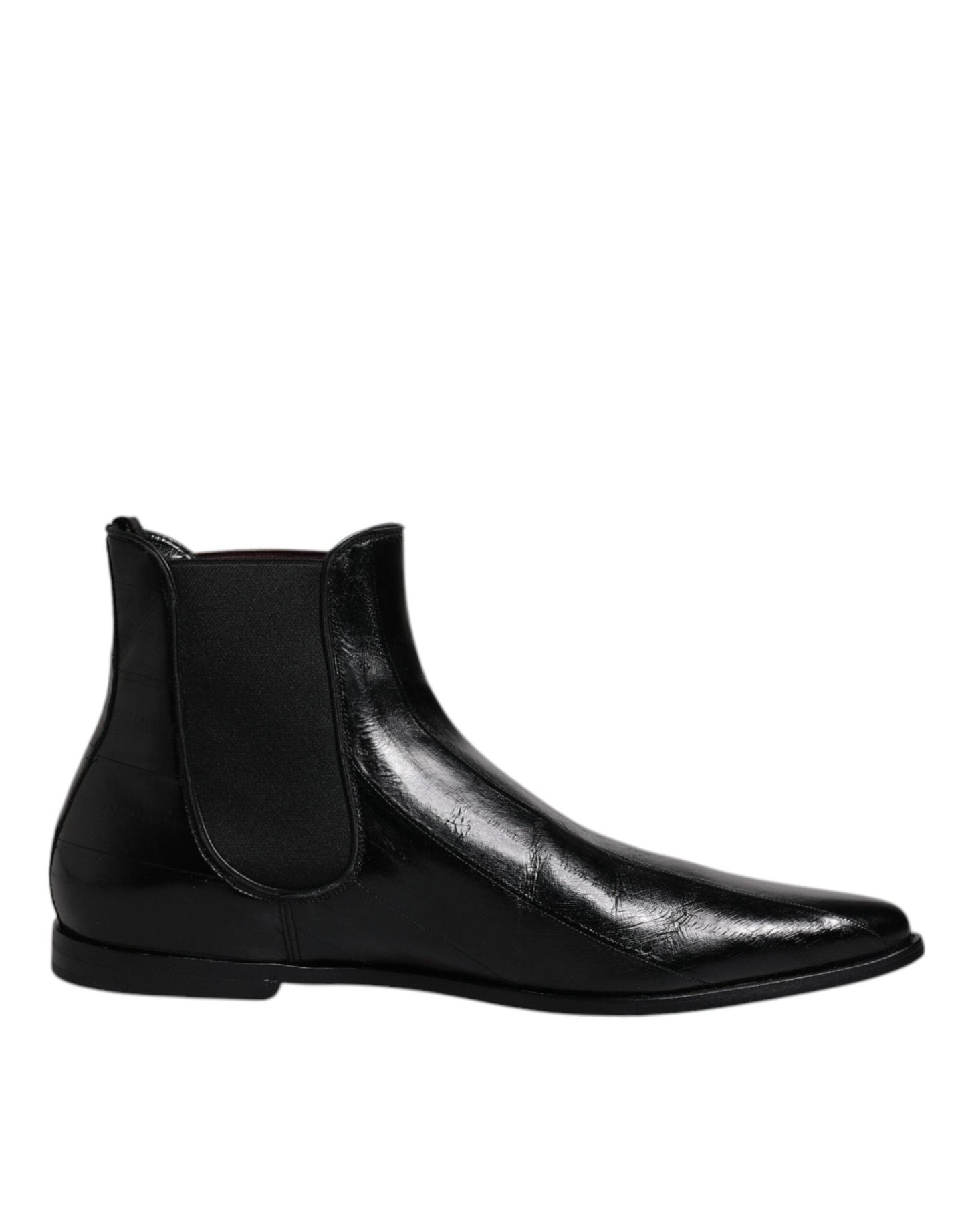 Dolce & Gabbana Black Leather Chelsea Men Ankle Boots Shoes – EU44/US11 par Dolce & Gabbana | Disponible sur Sandy Store ByNet