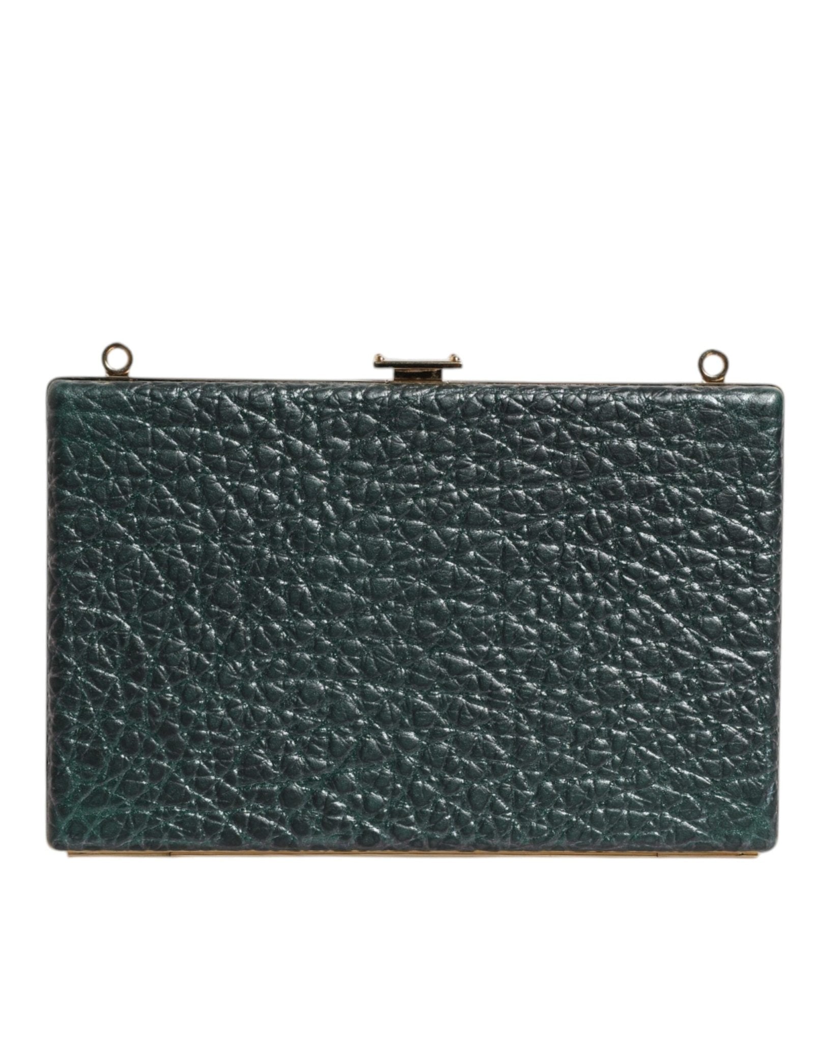 Dolce & Gabbana Black Leather Clutch Evening Crossbody Bag - Sandy Store ByNet