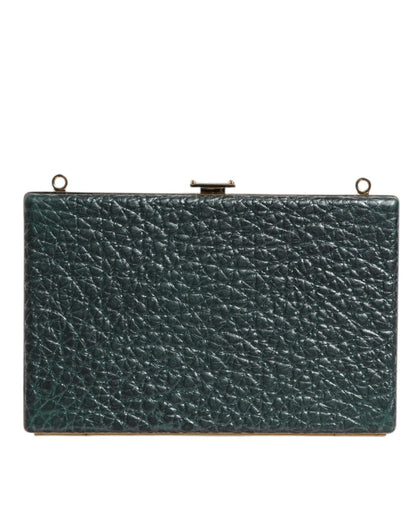 Dolce & Gabbana Black Leather Clutch Evening Crossbody Bag - Sandy Store ByNet