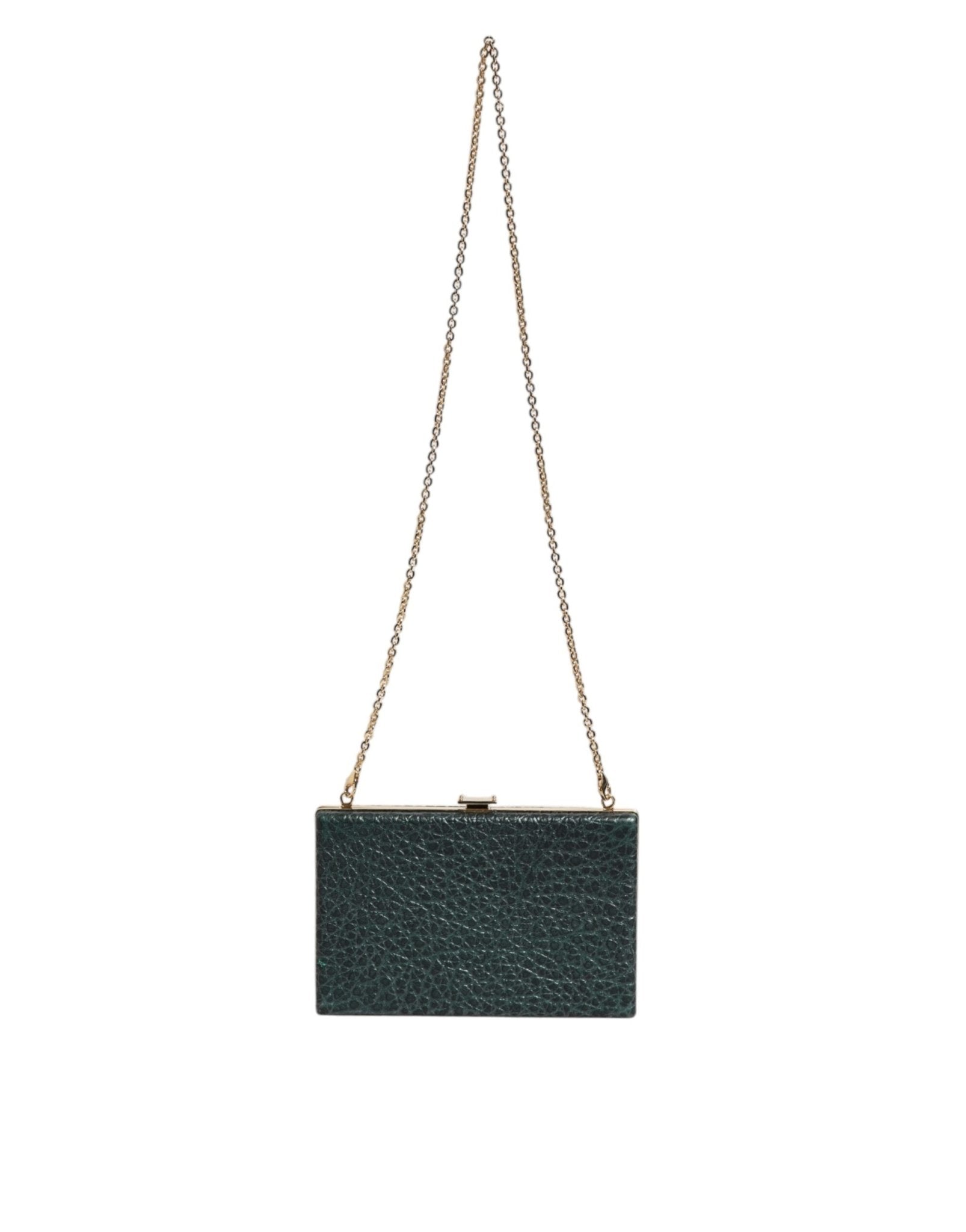Dolce & Gabbana Black Leather Clutch Evening Crossbody Bag - Sandy Store ByNet