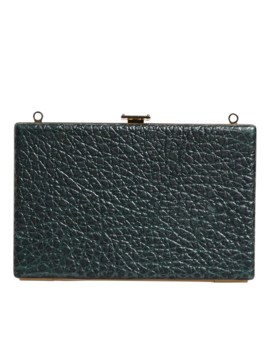 Dolce & Gabbana Black Leather Clutch Evening Crossbody Bag - Sandy Store ByNet