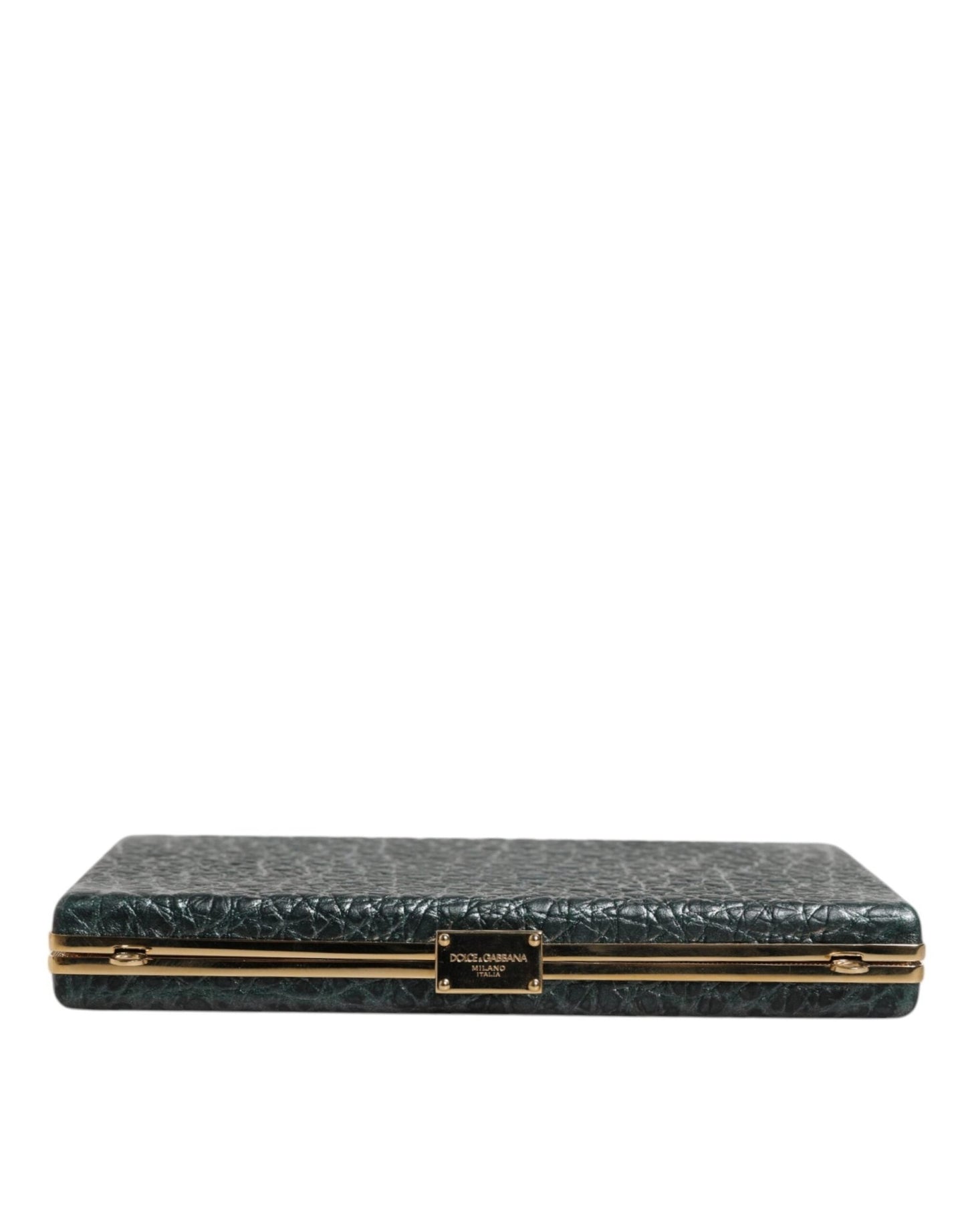 Dolce & Gabbana Black Leather Clutch Evening Crossbody Bag - Sandy Store ByNet