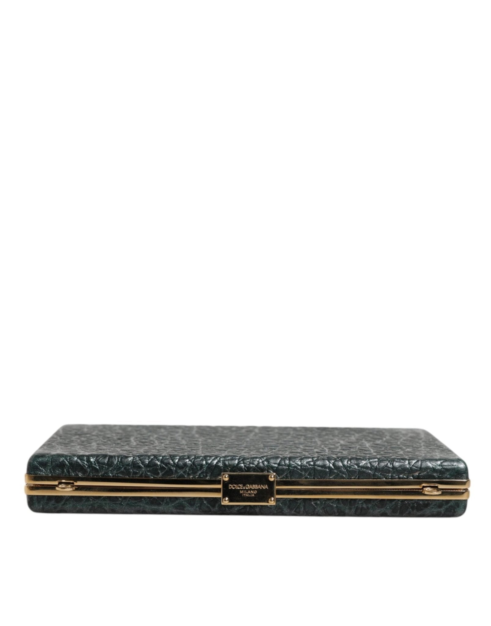 Dolce & Gabbana Black Leather Clutch Evening Crossbody Bag - Sandy Store ByNet