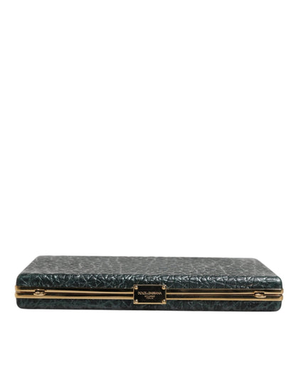 Dolce & Gabbana Black Leather Clutch Evening Crossbody Bag - Sandy Store ByNet