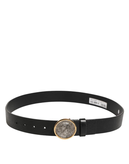 Dolce & Gabbana Black Leather Coin Buckle Classic Men Belt – 90 cm / 36 Inches par Dolce & Gabbana | Disponible sur Sandy Store ByNet