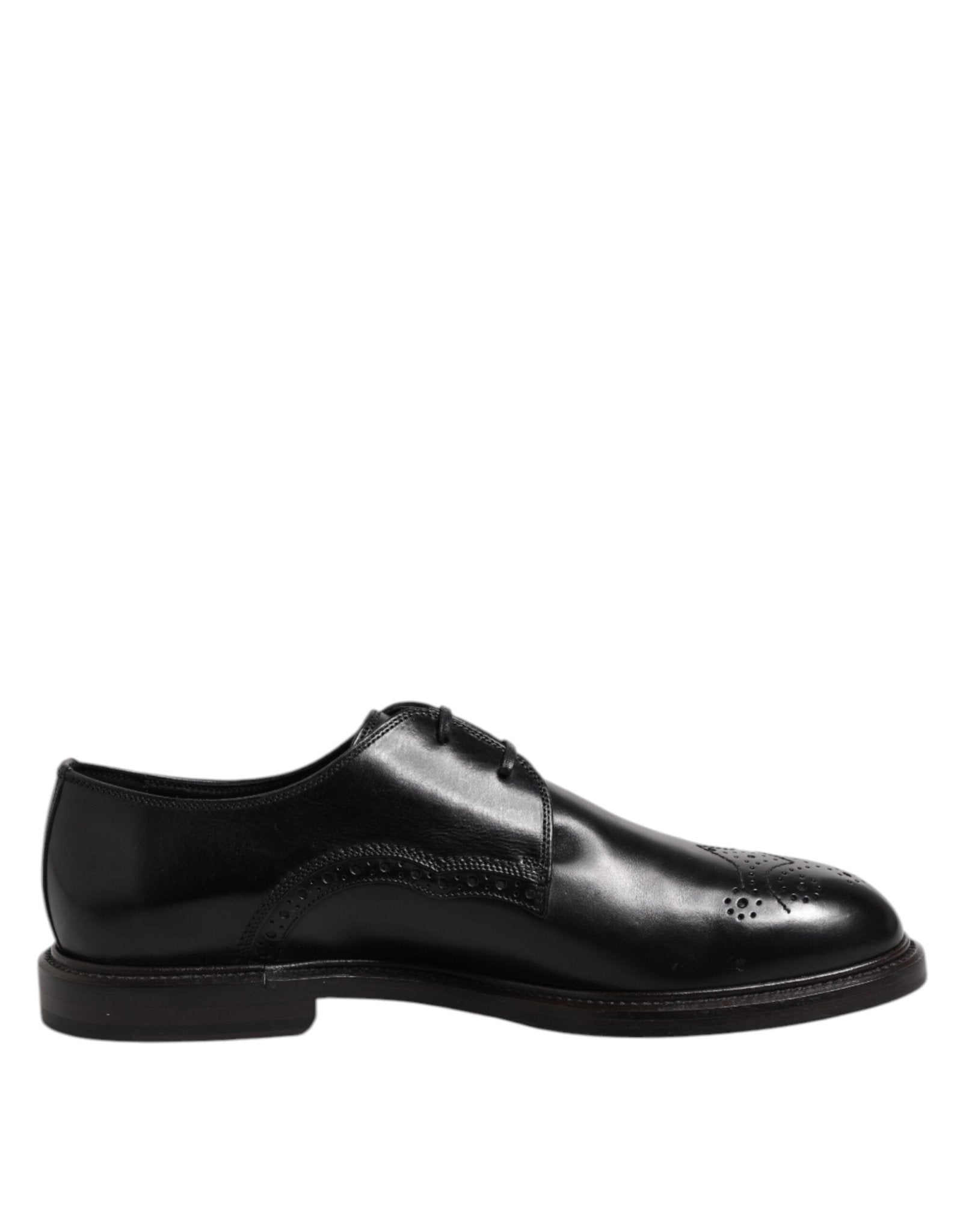 Dolce & Gabbana Black Leather Derby Wingtip Formal Shoes – EU41/US8 par Dolce & Gabbana | Disponible sur Sandy Store ByNet