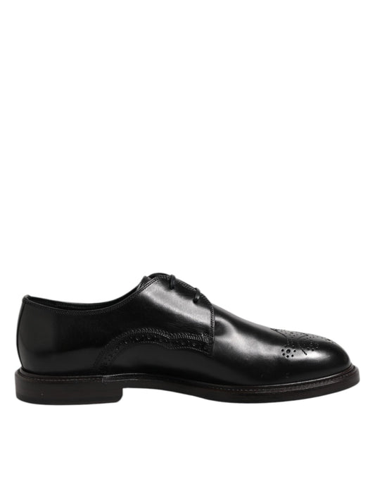 Dolce & Gabbana Black Leather Derby Wingtip Formal Shoes – EU41/US8 par Dolce & Gabbana | Disponible sur Sandy Store ByNet