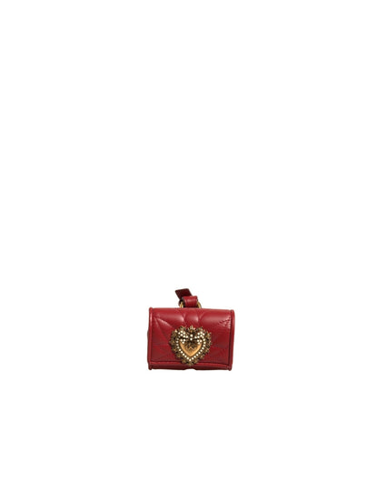 Dolce & Gabbana Black Leather Devotion Heart Strap Airpod Case – par Dolce & Gabbana | Disponible sur Sandy Store ByNet