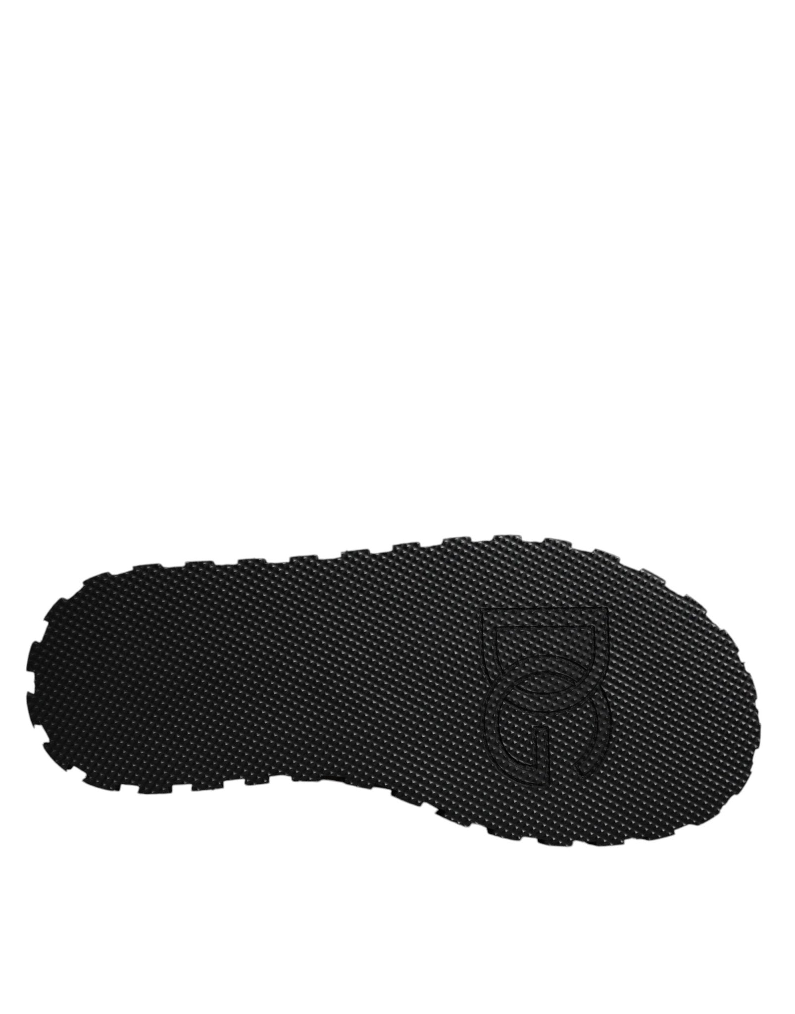Dolce & Gabbana Black Leather DG Criss Cross Slides Sandals Shoes - Sandy Store ByNet