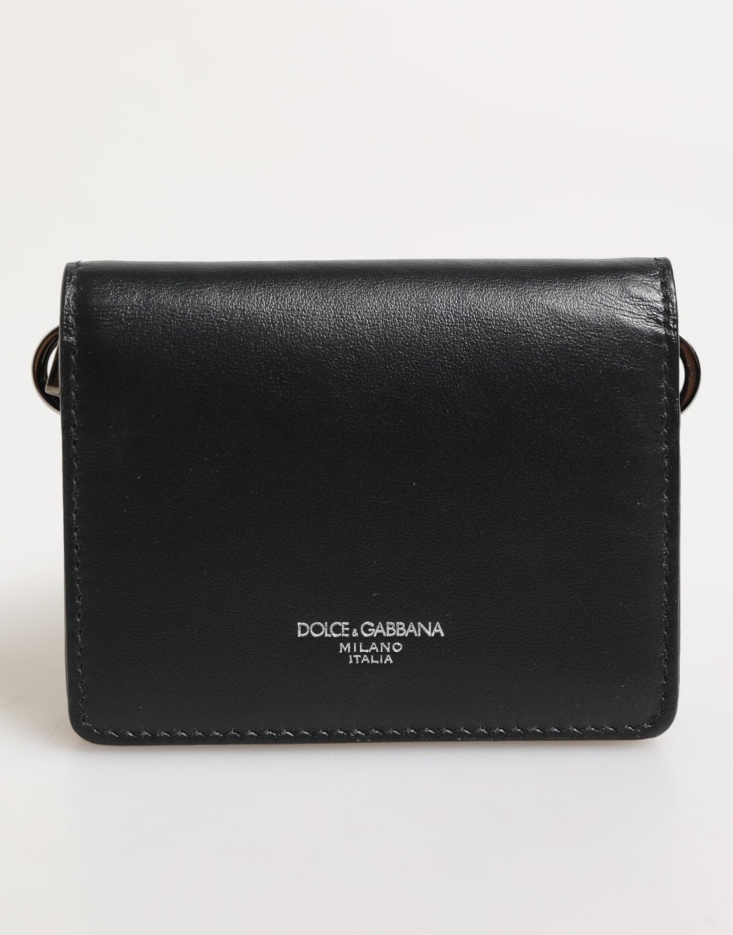 Dolce & Gabbana Black Leather DG Logo Bifold Card Holder Men Borse Wallet – par Dolce & Gabbana | Disponible sur Sandy Store ByNet
