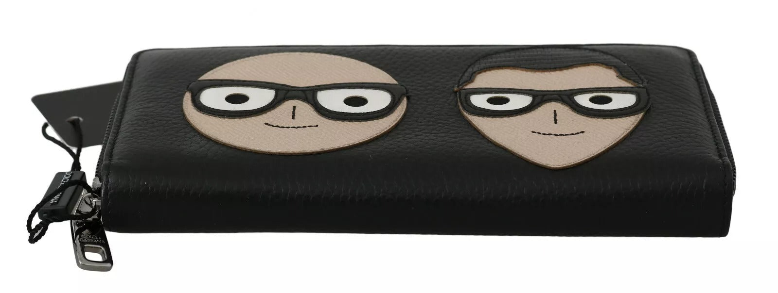 Dolce & Gabbana Black Leather DGFAMILY Zipper Continental Mens Wallet – par Dolce & Gabbana | Disponible sur Sandy Store ByNet