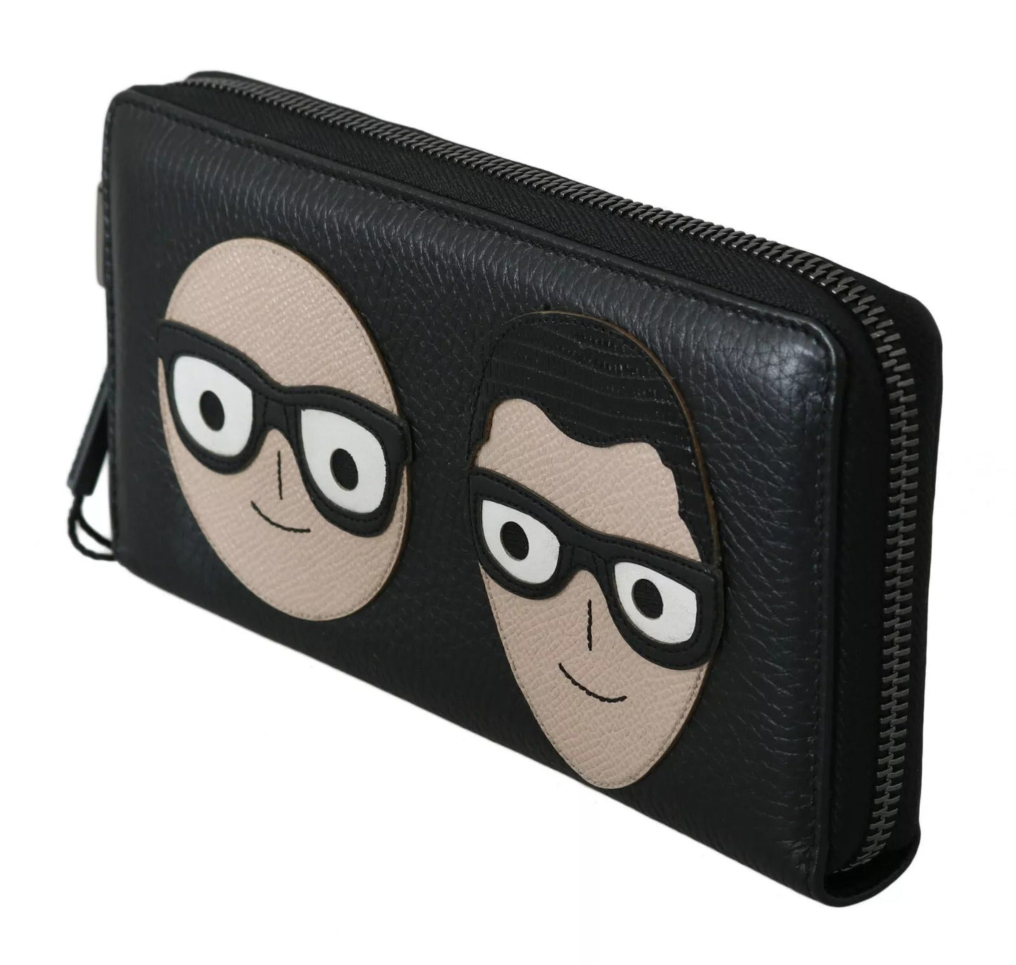 Dolce & Gabbana Black Leather DGFAMILY Zipper Continental Mens Wallet – par Dolce & Gabbana | Disponible sur Sandy Store ByNet