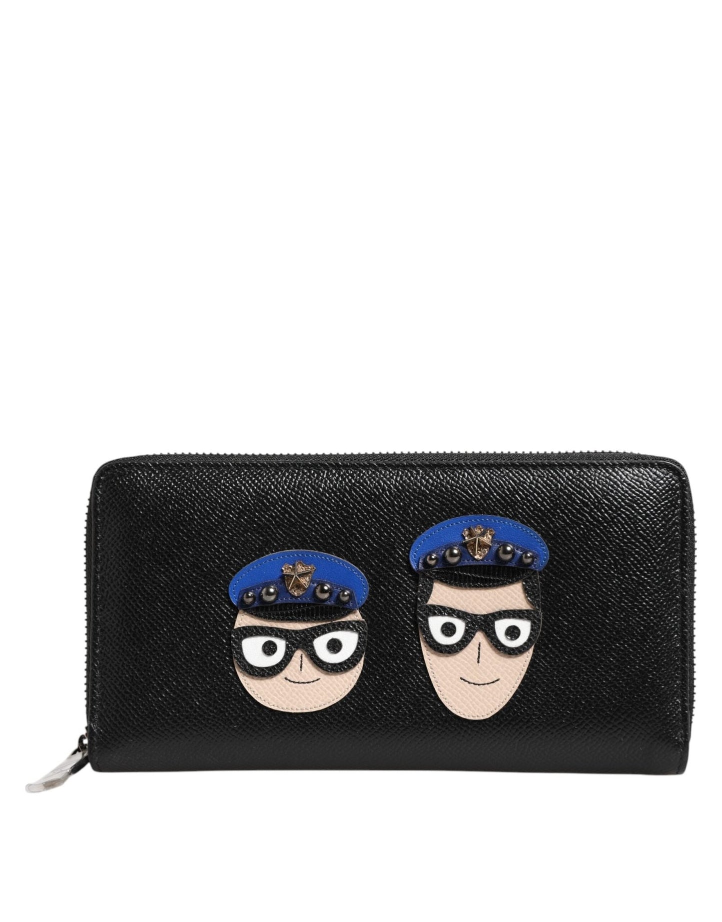 Dolce & Gabbana Black Leather DGFAMILY Zipper Continental Mens Wallet – par Dolce & Gabbana | Disponible sur Sandy Store ByNet