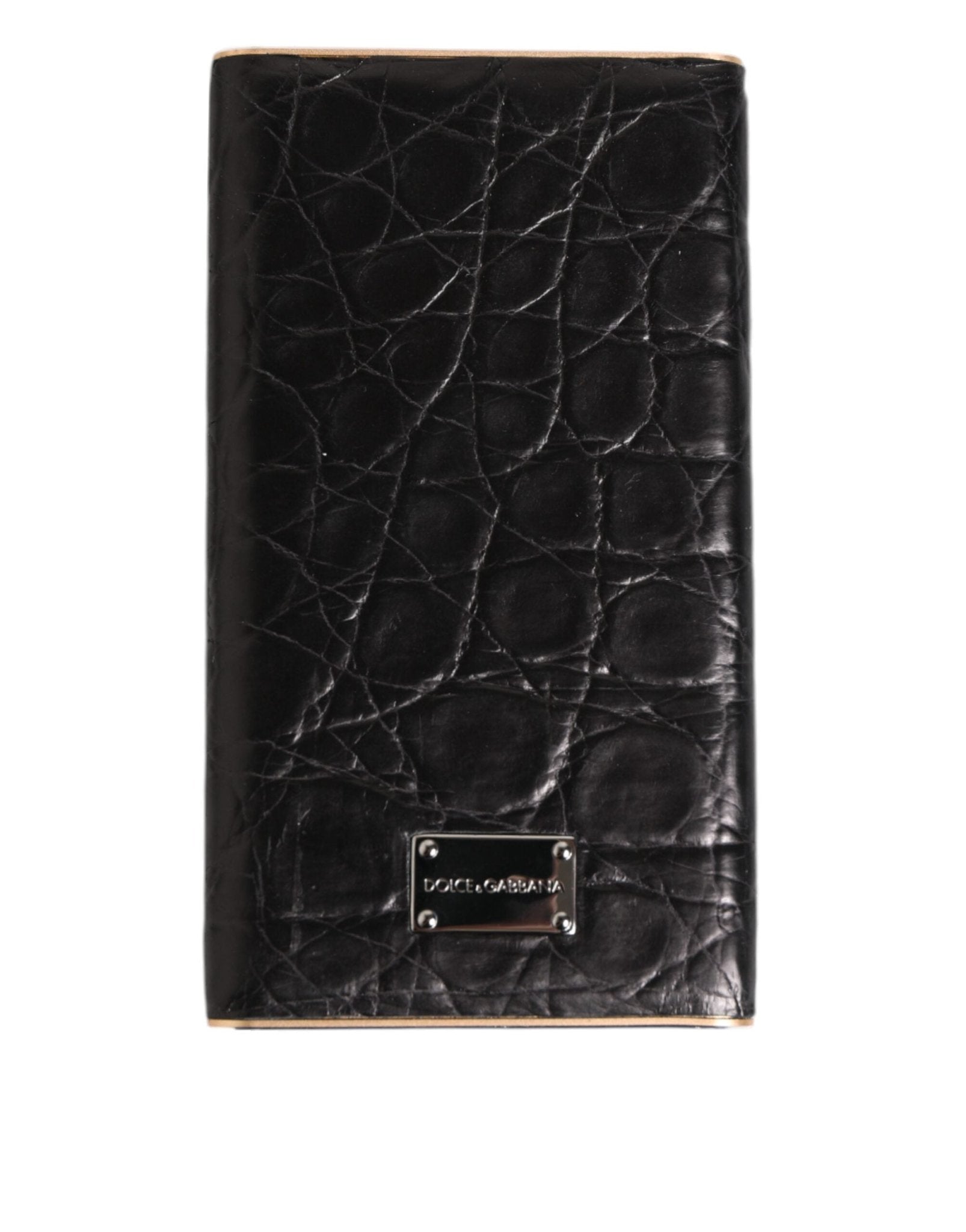 Dolce & Gabbana Black Leather Exotic Skin 3000mAh Power Bank Charger USB – par Dolce & Gabbana | Disponible sur Sandy Store ByNet