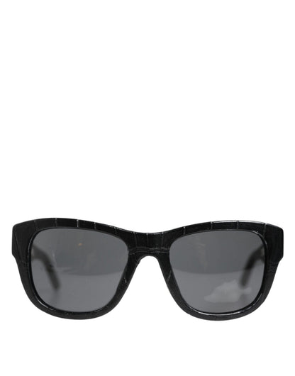 Dolce & Gabbana Black Leather Frame DG4177 Tinted Lens Sunglasses – par Dolce & Gabbana | Disponible sur Sandy Store ByNet