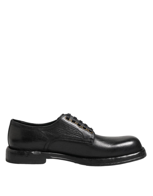 Dolce & Gabbana Black Leather Lace Up Derby Formal Shoes – EU42.5/US9.5 par Dolce & Gabbana | Disponible sur Sandy Store ByNet