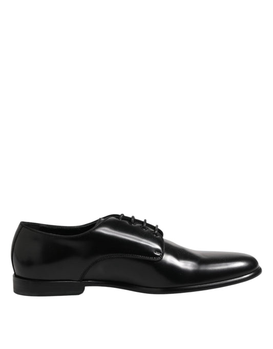 Dolce & Gabbana Black Leather Lace Up Derby Men Dress Shoes – EU42/US9 par Dolce & Gabbana | Disponible sur Sandy Store ByNet